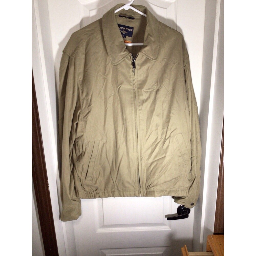 Vintage Dockers Stain Defender Windbreaker Bomber Jacket XL Men